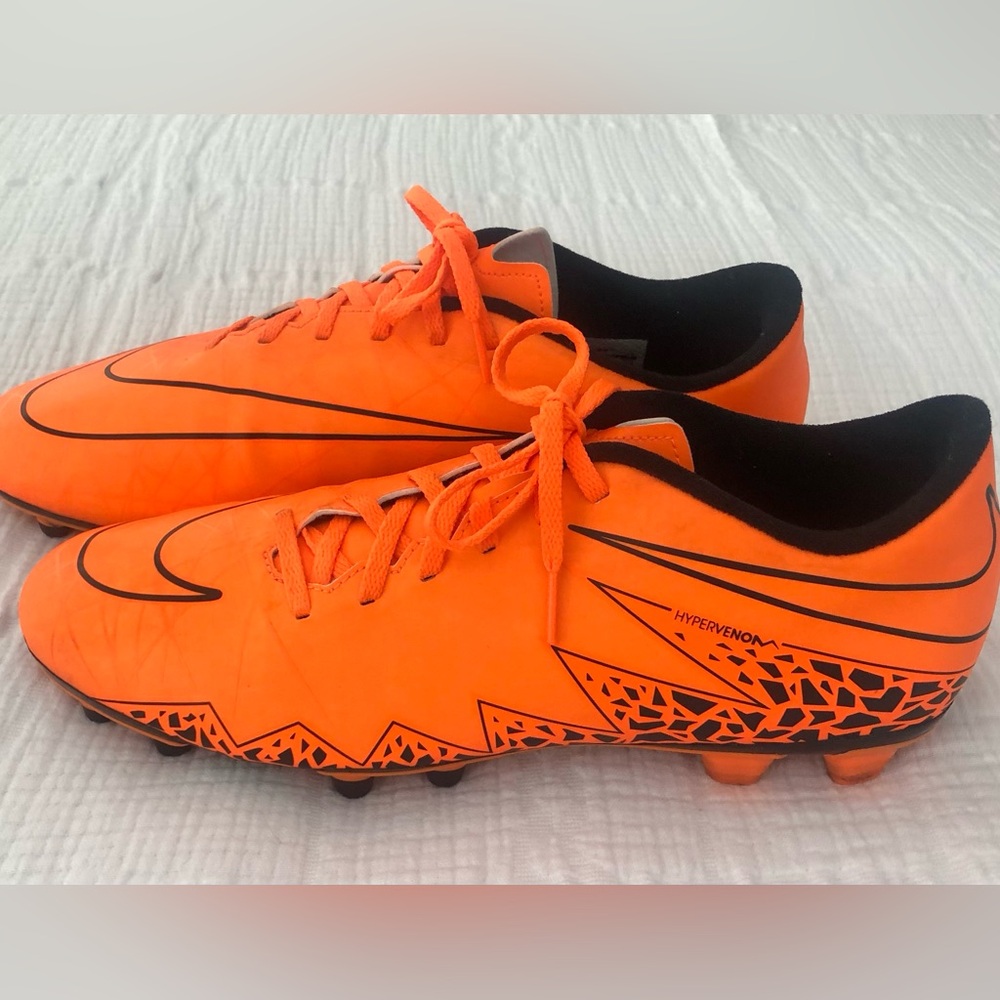 Nike Hypervenom Bright Orange Soccer Cleets